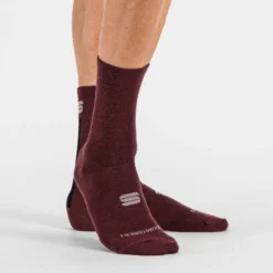 Sportful Merino Wool 18 Men's Socks - Raspberry/Black -Sportfu Bike Gear Shop SF19524RSBBLK3