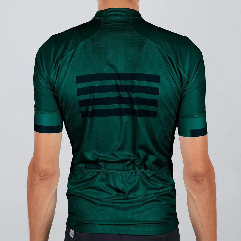 Sportful Wire Short Sleeve Jersey - Sea Moss/Black/Orange SDR 2 Sportful Wire Short Sleeve Jersey - Sea Moss/Black/Orange SDR - Image 2
