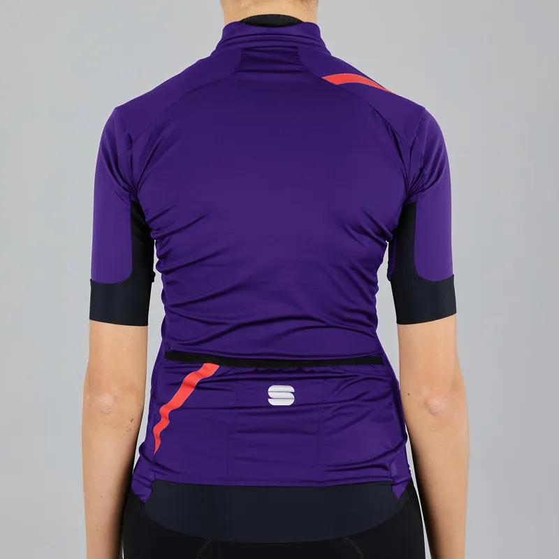 Sportful Fiandre Light NoRain Womens Short Sleeve Jacket - Violet 2 Sportful Fiandre Light NoRain Womens Short Sleeve Jacket - Violet - Image 2