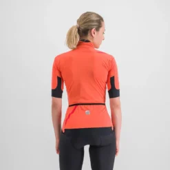 Sportful Fiandre Light NoRain Women's Short Sleeve Jacket - Pompelmo -Sportfu Bike Gear Shop SF20042Pompelmo2