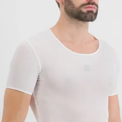 Sportful Pro Men's Short Sleeve Base Layer - White -Sportfu Bike Gear Shop SF20074WHT3