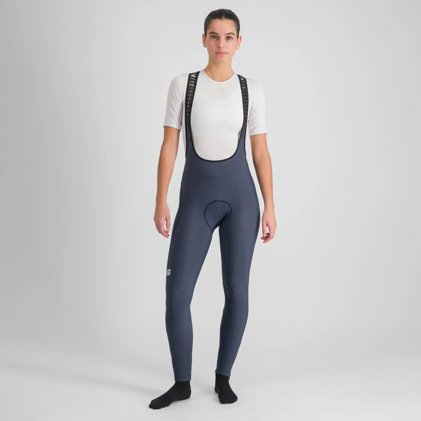 Sportful Classic Women's Bib Tights - Black/Pompelmo 3 Sportful Classic Women's Bib Tights - Black/Pompelmo - Image 3
