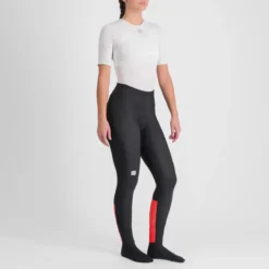 Sportful Classic Women's Tights - Black/Pompelmo -Sportfu Bike Gear Shop SF20537BLKPompelmo3