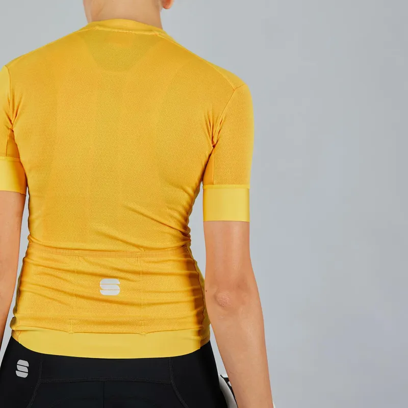 Sportful Monocrom Womens Short Sleeve Jersey - Yellow 1 Sportful Monocrom Womens Short Sleeve Jersey - Yellow