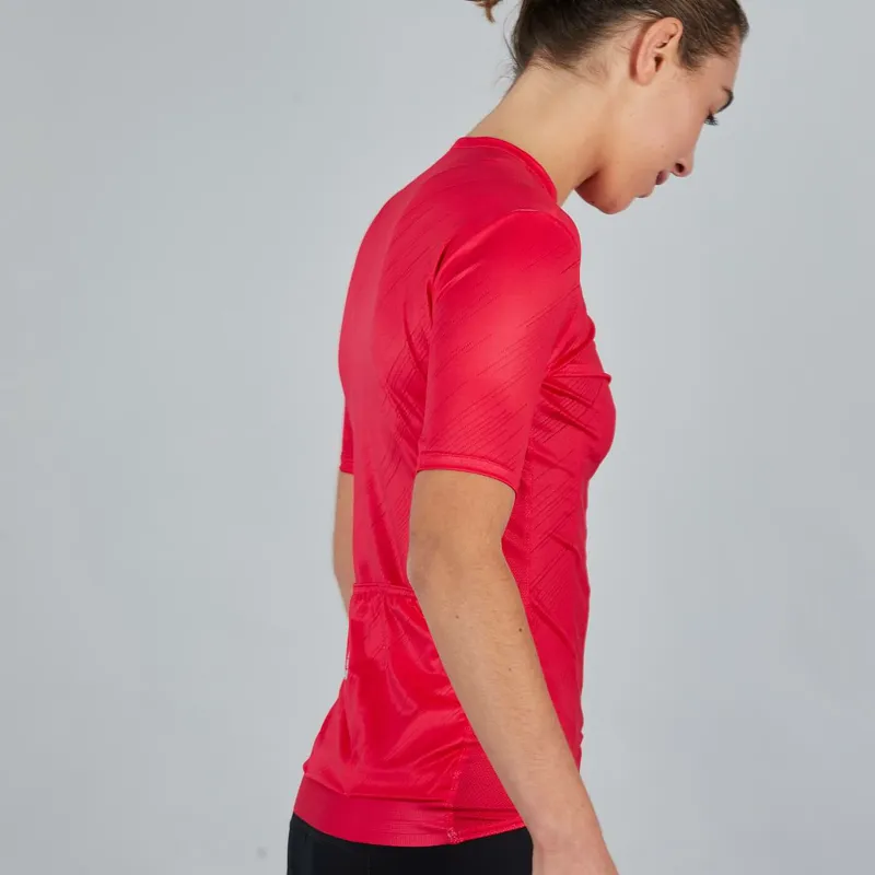 Sportful Flare Womens Short Sleeve Jersey - Raspberry 2 Sportful Flare Womens Short Sleeve Jersey - Raspberry - Image 2