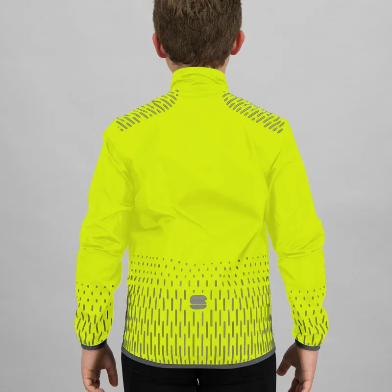 Sportful Kids Reflex Jacket - Yellow Fluo 3 Sportful Kids Reflex Jacket - Yellow Fluo - Image 3