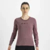 Sportful Giara Women's Long Sleeve Technical T-Shirt - Red Wine