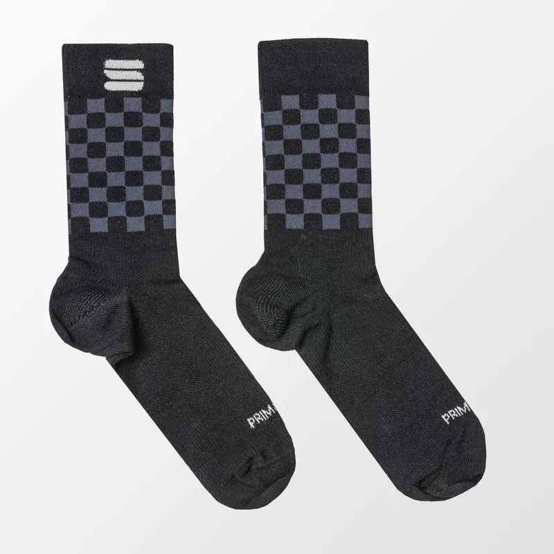Sportful Checkmate Men's Winter Socks - Black/Anthracite 1 Sportful Checkmate Men's Winter Socks - Black/Anthracite