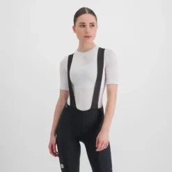 Sportful Midweight Women's Short Sleeve Base Layer - Black -Sportfu Bike Gear Shop SF21553WHT1