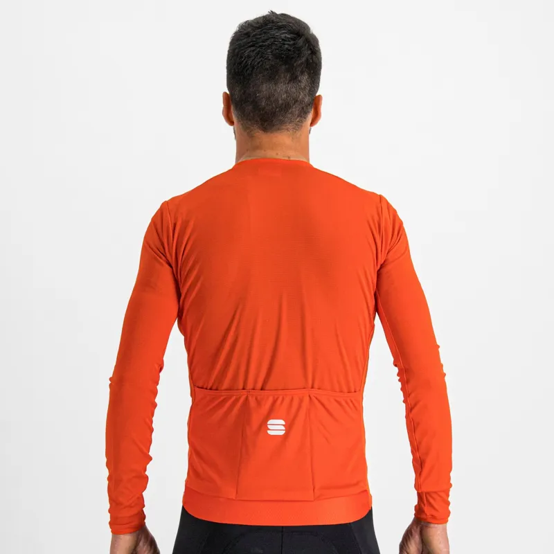 Sportful Matchy Men's Long Sleeve Jersey - Chili Red 2 Sportful Matchy Men's Long Sleeve Jersey - Chili Red - Image 2