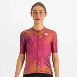 Sportful Rocket Women's Short Sleeve Jersey - Pompelmo/Mauve -Sportfu Bike Gear Shop SF220175431 1 1