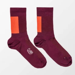 Sportful Snap Socks - Berry Blue/Cayenna Red