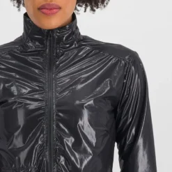 Sportful Giara Women's Packable Windproof Jacket - Black -Sportfu Bike Gear Shop SF23010BLK4