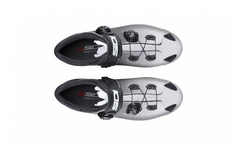 Sidi Genius 10 Mega Fit Road Shoes - White/Black 4 Sidi Genius 10 Mega Fit Road Shoes - White/Black - Image 4