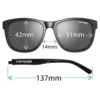 Tifosi Eyewear Swank Polarised Single Lens Sunglasses - Satin Black
