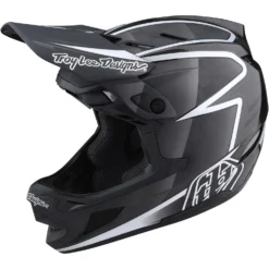 Troy Lee Designs D4 Carbon MIPS Full Face Helmet - Lightning Black -Sportfu Bike Gear Shop TLD13932402 2