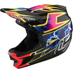Troy Lee Designs D4 Carbon MIPS Full Face Helmet - Lines Black/Red