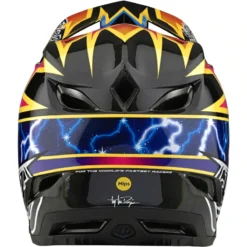 Troy Lee Designs D4 Carbon MIPS Full Face Helmet - Lightning Black -Sportfu Bike Gear Shop TLD13932500 5