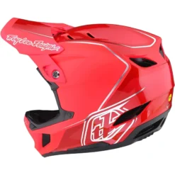 Troy Lee Designs D4 Composite MIPS Full Face Helmet - Shadow Glo Red -Sportfu Bike Gear Shop TLD14049901 3
