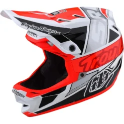 Troy Lee Designs D4 Composite MIPS Full Face Helmet - Qualifier White/Green -Sportfu Bike Gear Shop TLD14053000 4