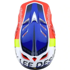 Troy Lee Designs D4 Composite MIPS Full Face Helmet - Qualifier White/Blue -Sportfu Bike Gear Shop TLD14055902 5