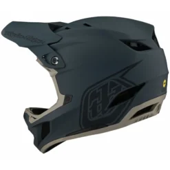Troy Lee Designs D4 Composite MIPS Full Face Helmet - Grey -Sportfu Bike Gear Shop TLD140StealthGrey 6