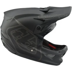 Troy Lee Designs D3 Fiberlite MIPS Full Face Helmet - Mono Black -Sportfu Bike Gear Shop TLD19800220 2 2