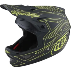 Troy Lee Designs D3 Fiberlite MIPS Full Face Helmet - Mono Black -Sportfu Bike Gear Shop TLD1985500