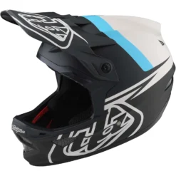 Troy Lee Designs D3 Fiberlite MIPS Full Face Helmet - Mono Black -Sportfu Bike Gear Shop TLD19874400