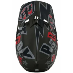 Troy Lee Designs D3 Fiberlite Full Face Helmet - Anarchy - Olive -Sportfu Bike Gear Shop TLD198AnarchyOlive 2