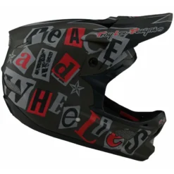 Troy Lee Designs D3 Fiberlite Full Face Helmet - Anarchy - Olive -Sportfu Bike Gear Shop TLD198AnarchyOlive 3