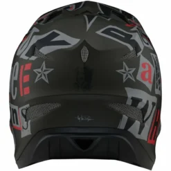 Troy Lee Designs D3 Fiberlite Full Face Helmet - Anarchy - Olive -Sportfu Bike Gear Shop TLD198AnarchyOlive 5