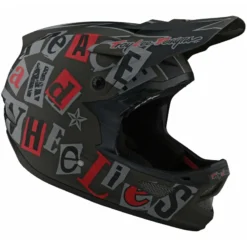 Troy Lee Designs D3 Fiberlite Full Face Helmet - Anarchy - Olive -Sportfu Bike Gear Shop TLD198AnarchyOlive 8