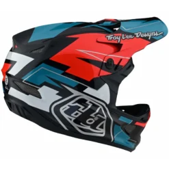 Troy Lee Designs D3 Fiberlite Full Face Helmet - Vertigo - Blue/Red -Sportfu Bike Gear Shop TLD198VertigoBlueRed 3