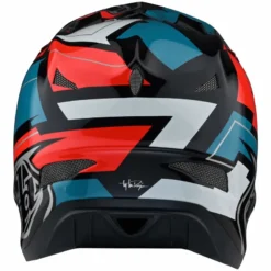 Troy Lee Designs D3 Fiberlite Full Face Helmet - Vertigo - Blue/Red -Sportfu Bike Gear Shop TLD198VertigoBlueRed 5