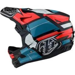 Troy Lee Designs D3 Fiberlite Full Face Helmet - Vertigo - Blue/Red -Sportfu Bike Gear Shop TLD198VertigoBlueRed 6