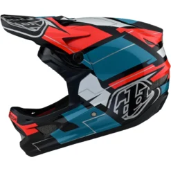 Troy Lee Designs D3 Fiberlite Full Face Helmet - Vertigo - Blue/Red -Sportfu Bike Gear Shop TLD198VertigoBlueRed 7