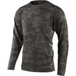 Troy Lee Designs Skyline Chill Men's Long Sleeve Jersey - Black -Sportfu Bike Gear Shop TLD353CamoGRN
