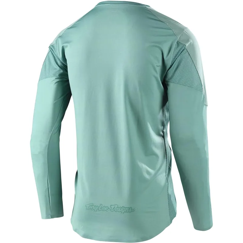 Troy Lee Designs Troy Lee Drift Long Sleeve Men's Jersey - Glass Green 3 Troy Lee Designs Troy Lee Drift Long Sleeve Men's Jersey - Glass Green - Image 3