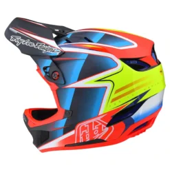 Troy Lee Designs D4 Carbon MIPS Full Face Helmet - Lines Black/Red -Sportfu Bike Gear Shop TLD B22S D4CF LINES BLKRED 02 2000x