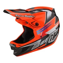 Troy Lee Designs D4 Carbon MIPS Full Face Helmet - Saber Red -Sportfu Bike Gear Shop TLD B23D1 D4CF SABER RED 07