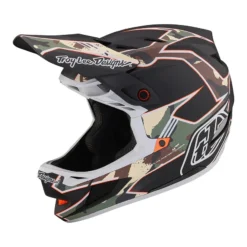 Troy Lee Designs D4 Composite MIPS Full Face Helmet - Stealth Red -Sportfu Bike Gear Shop TLD B23D1 D4CM MATRIXCAMO ARMYGRN 07 3