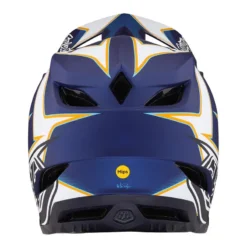 Troy Lee Designs D4 Composite MIPS Full Face Helmet - Matrix Blue -Sportfu Bike Gear Shop TLD B23D1 D4CM MATRIX BLU 03