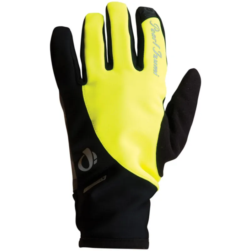 Pearl Izumi Select SoftShell Womens Long Finger Gloves - Yellow 2 Pearl Izumi Select SoftShell Womens Long Finger Gloves - Yellow - Image 2