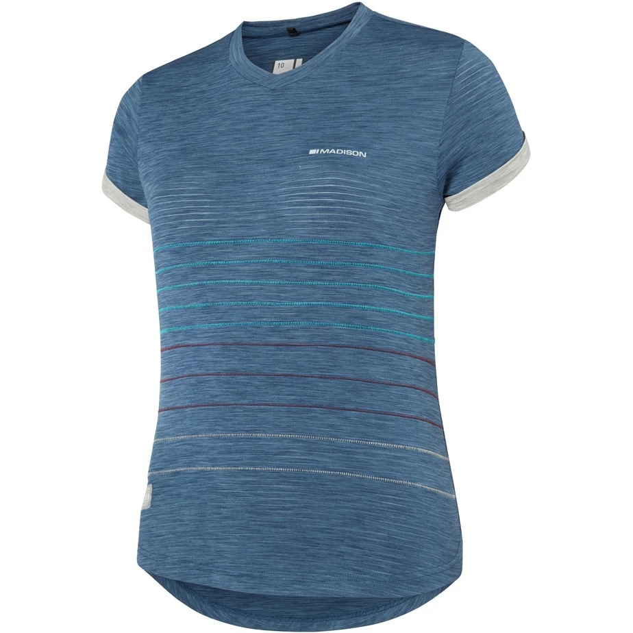 Madison Leia Womens Short Sleeve Jersey - Violet/Grey 3 Madison Leia Womens Short Sleeve Jersey - Violet/Grey - Image 3