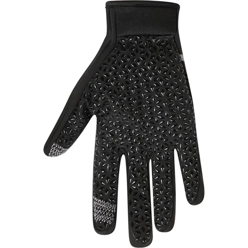 Madison Element Softshell Youth Long Finger Gloves - Black/Chilli Red 2 Madison Element Softshell Youth Long Finger Gloves - Black/Chilli Red - Image 2
