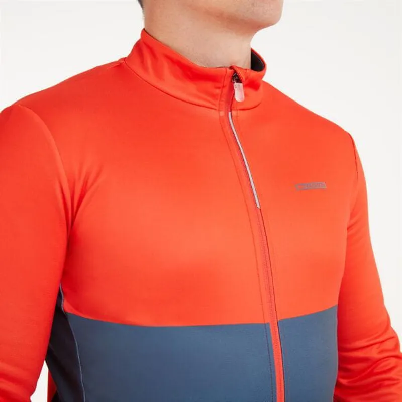 Madison Sportive Thermal Men's Long Sleeve Jersey - Chilli Red/Navy 1 Madison Sportive Thermal Men's Long Sleeve Jersey - Chilli Red/Navy