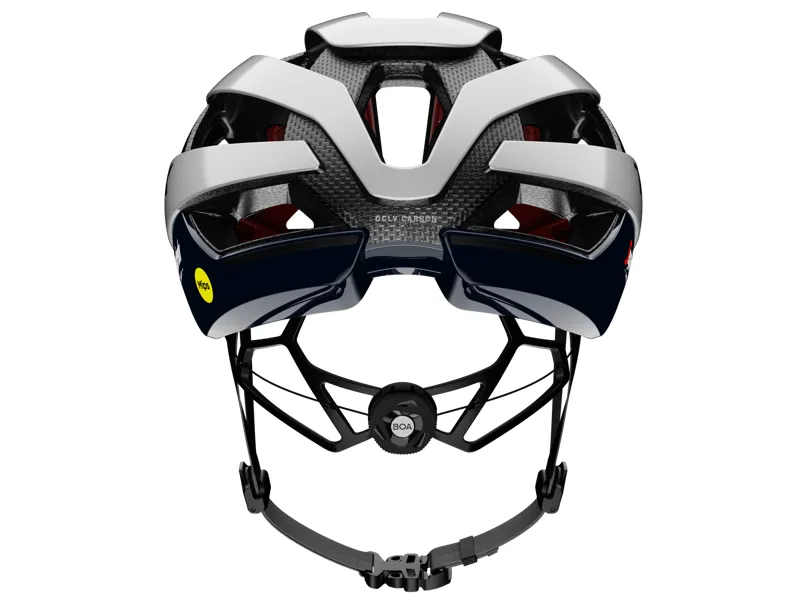 Trek Velocis Mips Road Bike Helmet - Crystal White/Nautical Navy 10 Trek Velocis Mips Road Bike Helmet - Crystal White/Nautical Navy - Image 10