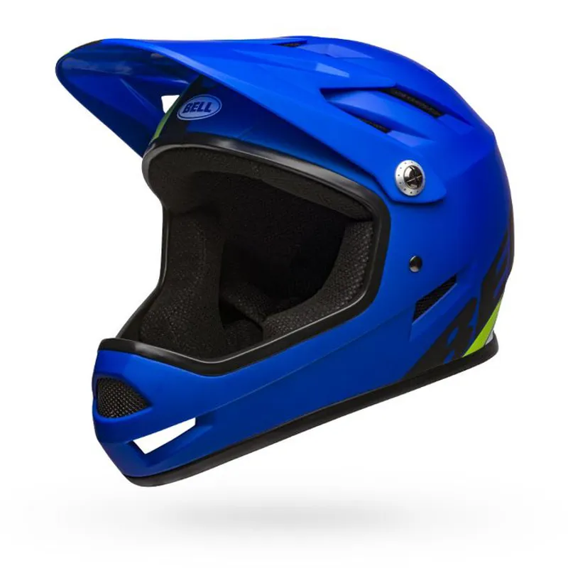 Bell Sanction Full Face Helmet - Agility Matte Blue/Hi-Viz 1 Bell Sanction Full Face Helmet - Agility Matte Blue/Hi-Viz
