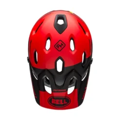 Bell Super DH MIPS Full Face MTB Helmet - Fasthouse Matte Red/Black -Sportfu Bike Gear Shop behsudh 42314 07
